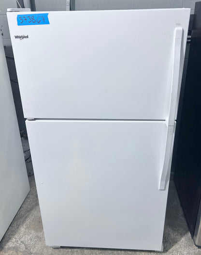 Whirlpool  WRT311FZDW 33 Inch Top Freezer Refrigerator 20.5 Cu. Ft. Capacity, Frameless Glass Shelves, Flexi-Slideâ„¢ Bin,  ADA ,White , 373867