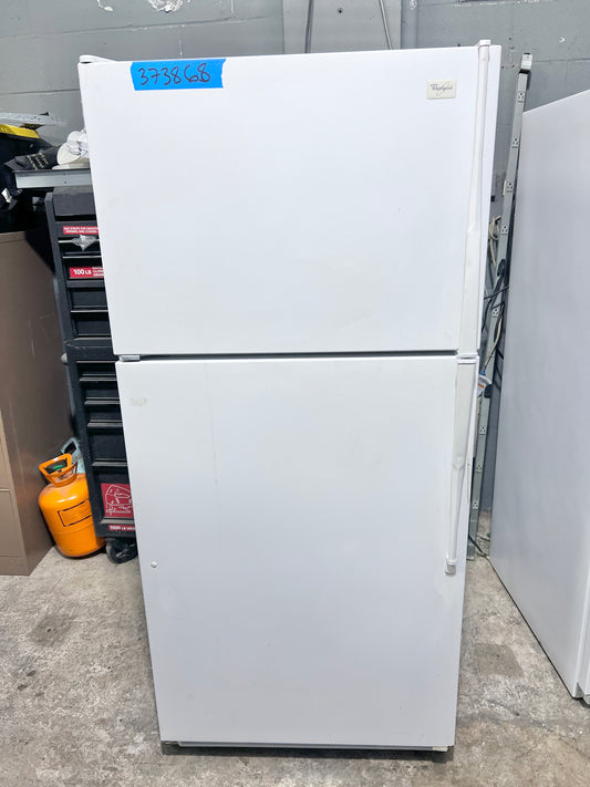 Whirlpool 30 inch Top Freezer White Refrigerator , 18 Cu Ft , ET18NKXFW04 , 373868