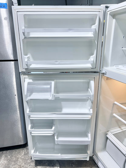 Whirlpool 30 inch Top Freezer White Refrigerator , 18 Cu Ft , ET18NKXFW04 , 373868