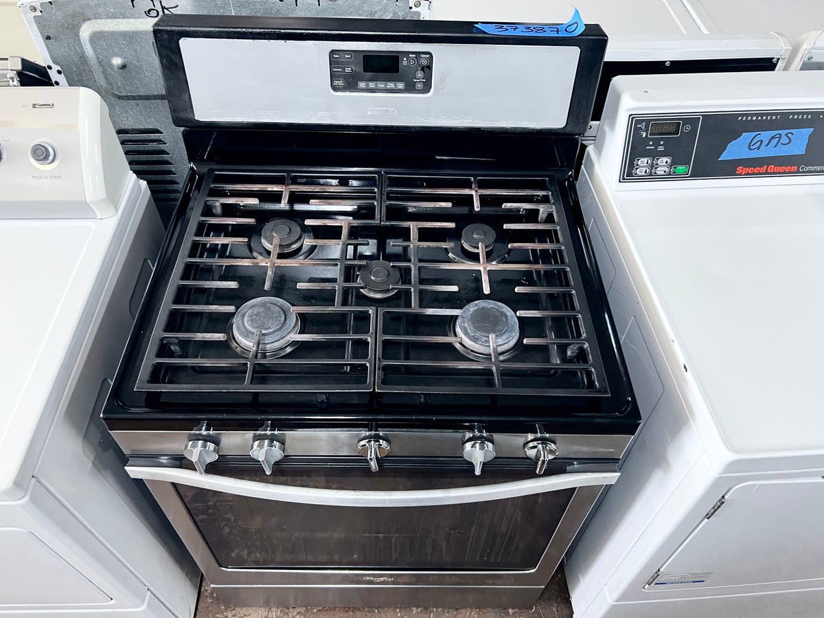 30 inch Whirlpool Gas Range , 4 Burner , Oven , Stainless Steel , WFG540H0ES0 , 373870