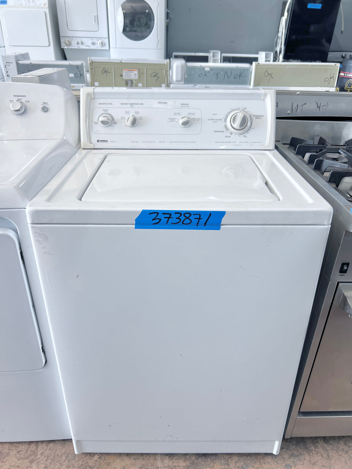 27 Inch Kenmore Top Load Washer Machine Heavy Duty , Agitator , Transmission , White , 110.20722990 , 373871
