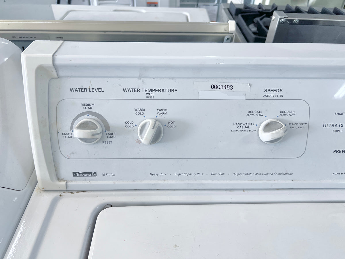 27 Inch Kenmore Top Load Washer Machine Heavy Duty , Agitator , Transmission , White , 110.20722990 , 373871