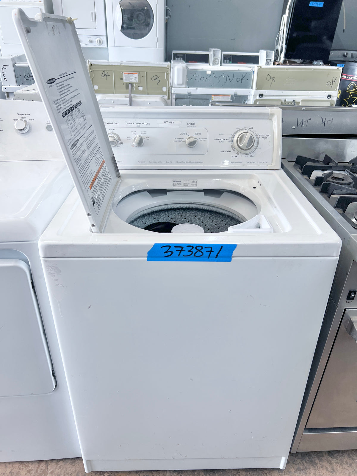 27 Inch Kenmore Top Load Washer Machine Heavy Duty , Agitator , Transmission , White , 110.20722990 , 373871