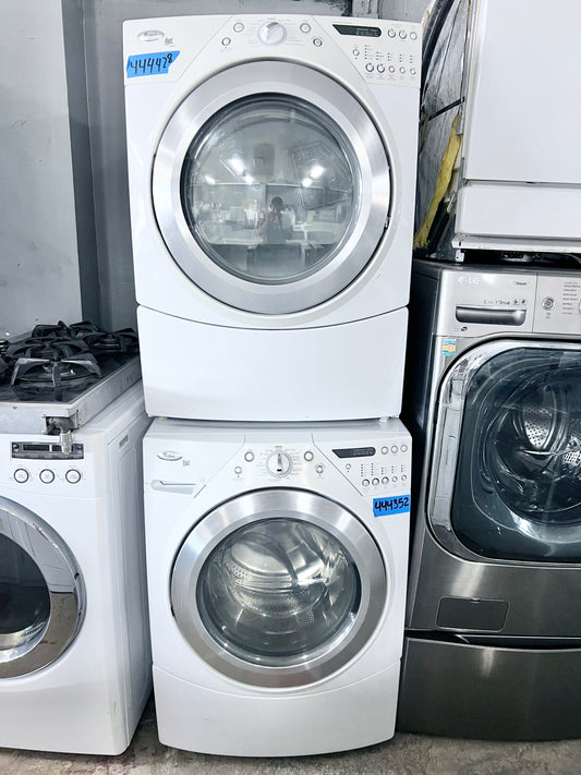 Whirlpool Steam Washer and Electric Dryer Front Load Set , WFW9400SW , WED9500TW 27 Inch 444352 ,