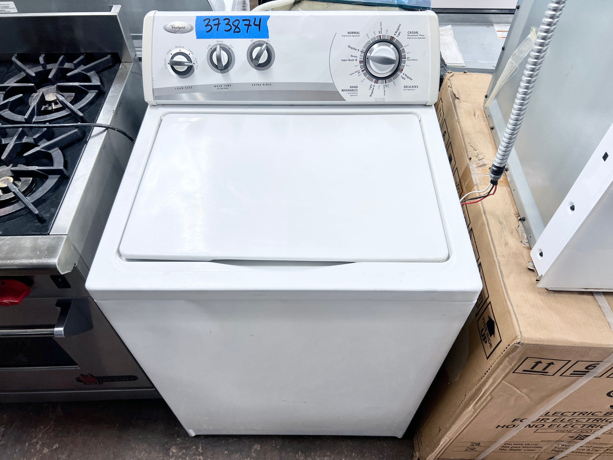 27 Inch Whirlpool Top Load Washer Machine , Heavy Duty , Agitator , Transmission , White . WTW5530SQ0 , 373874