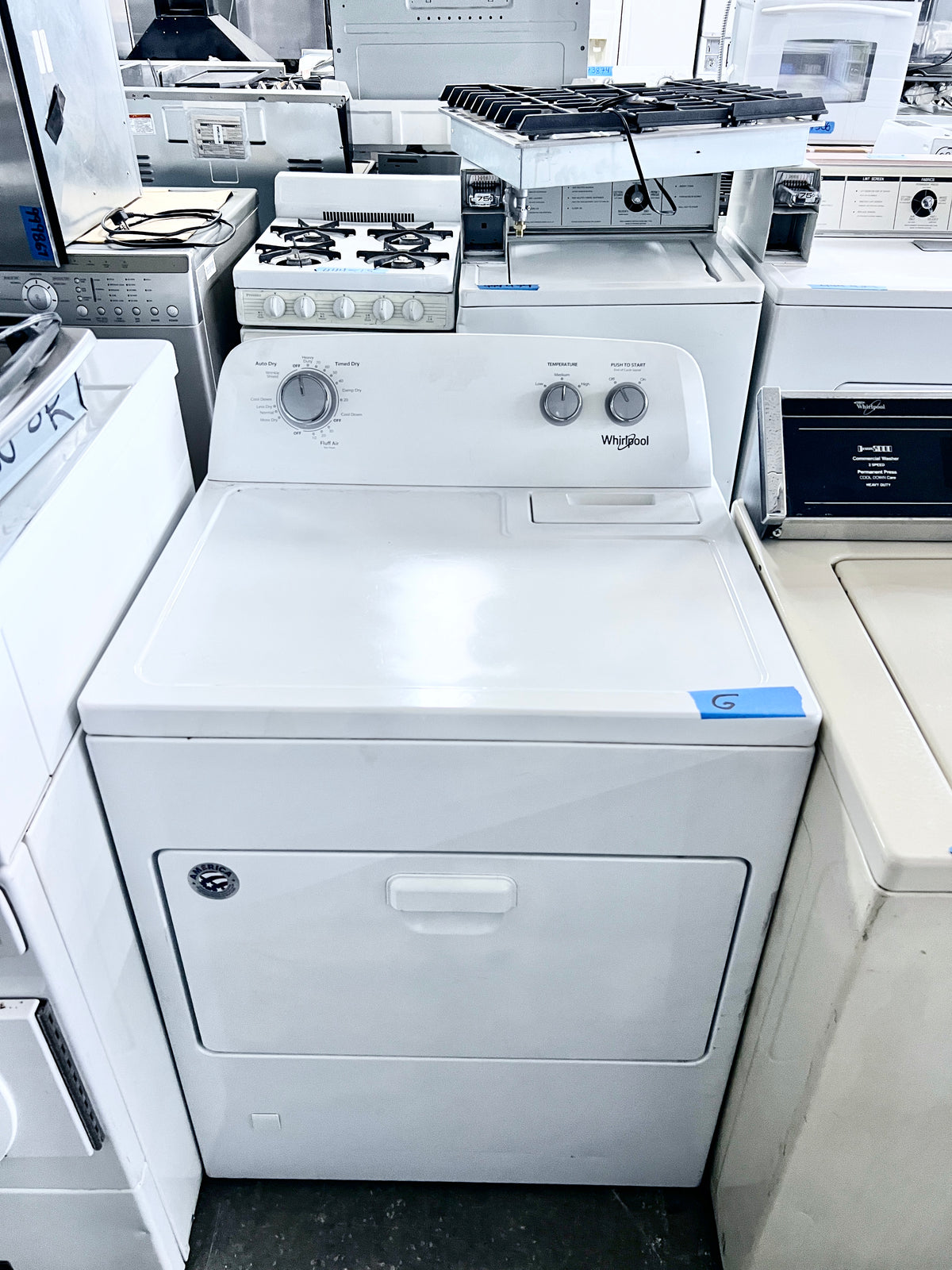 29 Inch Whirlpool Front Loads Gas Dryer Machine , White , WGD4850HW0 , 373876
