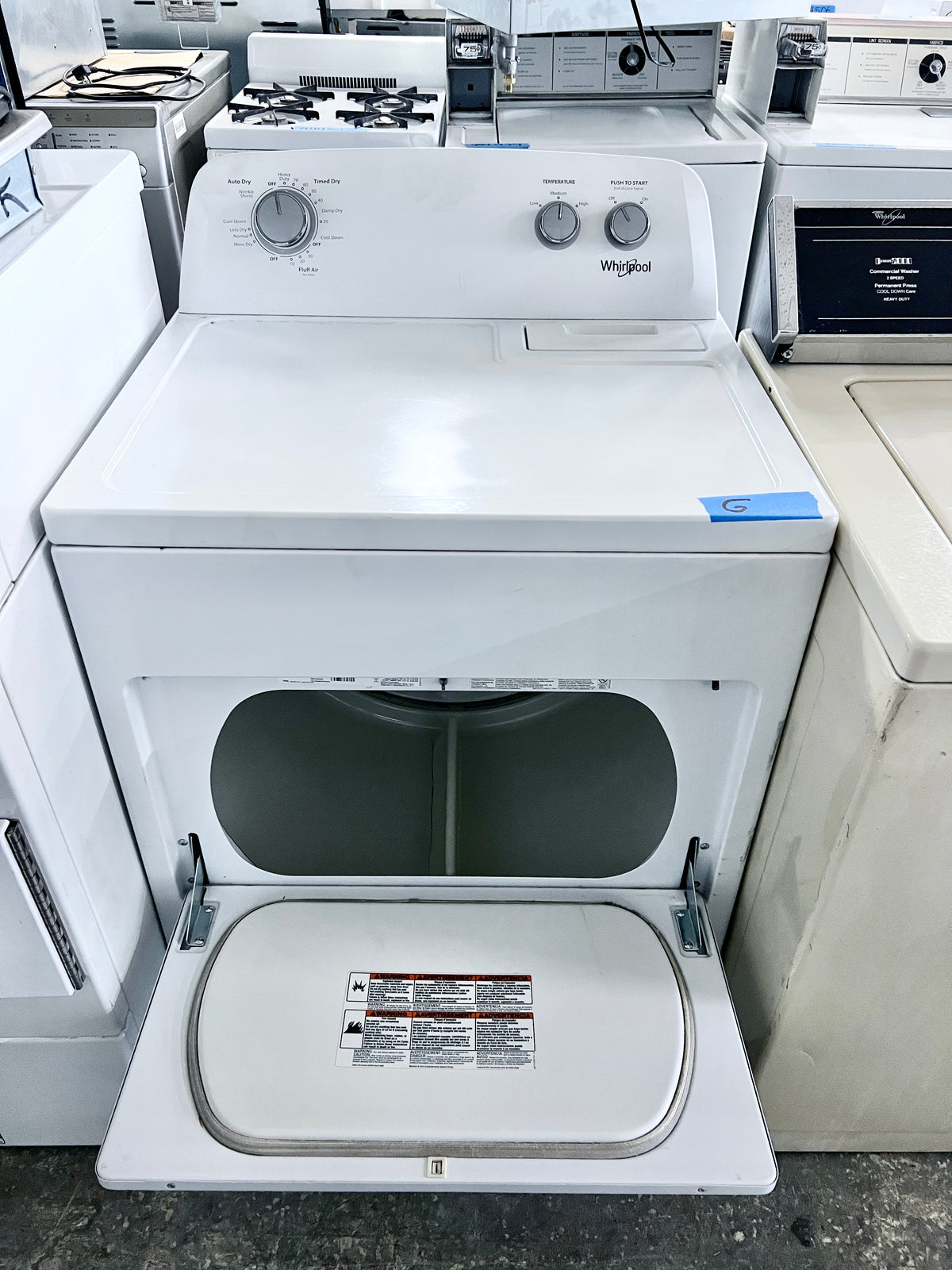 29 Inch Whirlpool Front Loads Gas Dryer Machine , White , WGD4850HW0 , 373876
