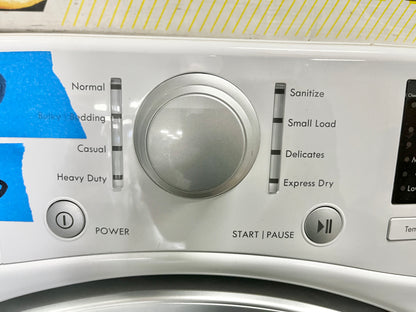 Kenmore 81182 27 Inch Electric Dryer 7.4 cu. ft. Capacity Sanitize Cycle Touch Controls Wrinkle Guard and Dual Sensor System in White with Pedestal , 444156