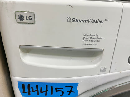 LG Front Load Steam Washer WM2487HWMA , White , Used , 444157