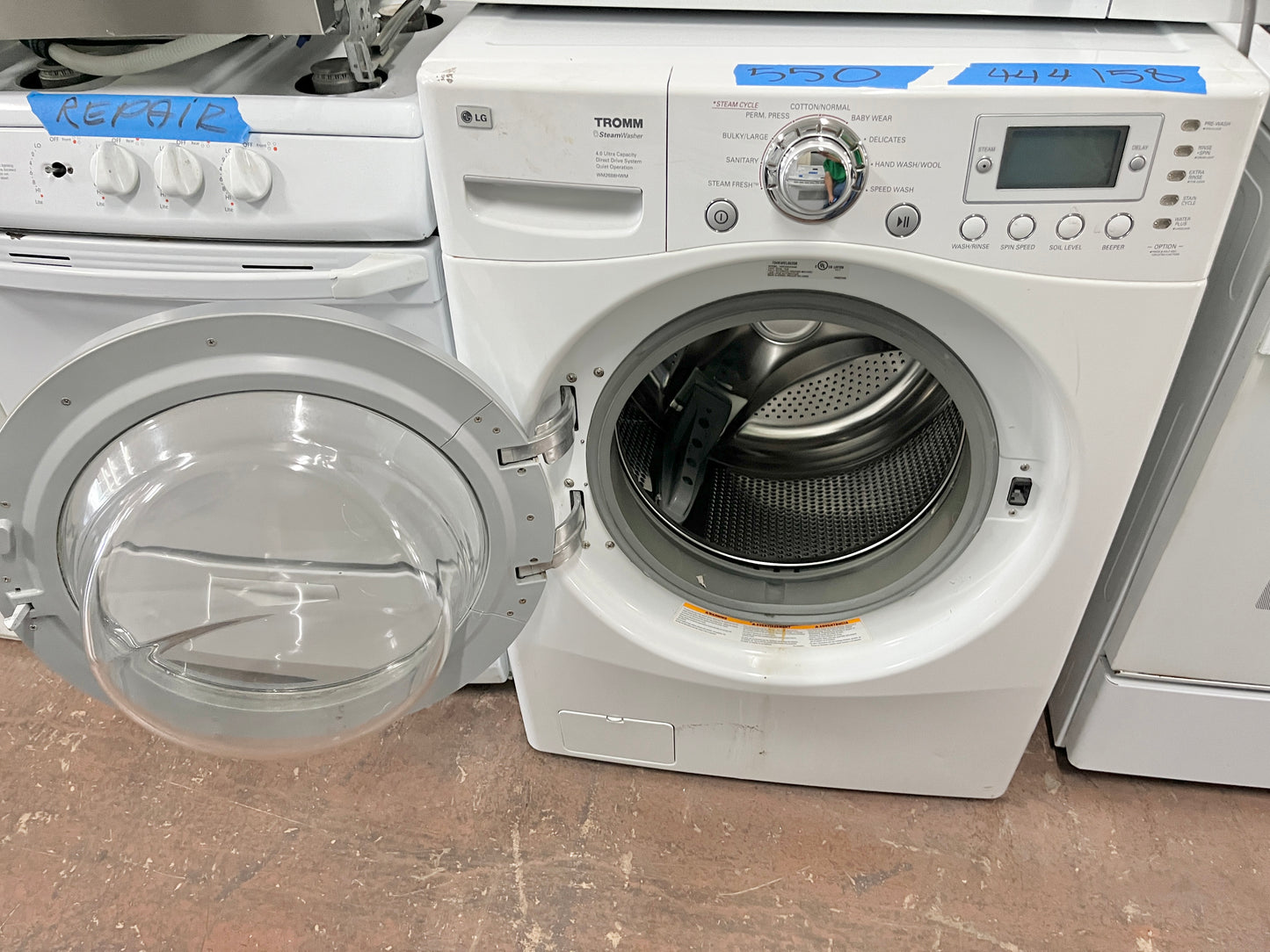 LG Front Load Steam Washer WM2688HWM , White, Used, 444158