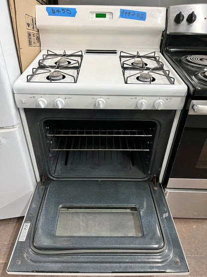 GE White Freestanding Gas Range 4 Burner , Used, 999725