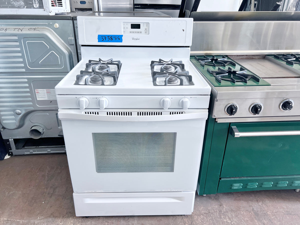 30 Inch Whirlpool Gas Range White , oven , 4 Burner , 373886