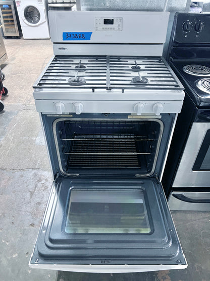 30 inch Whirlpool WFG515S0EW0 Gas Range , 4 Burner , Continuous Grates , White , 373888