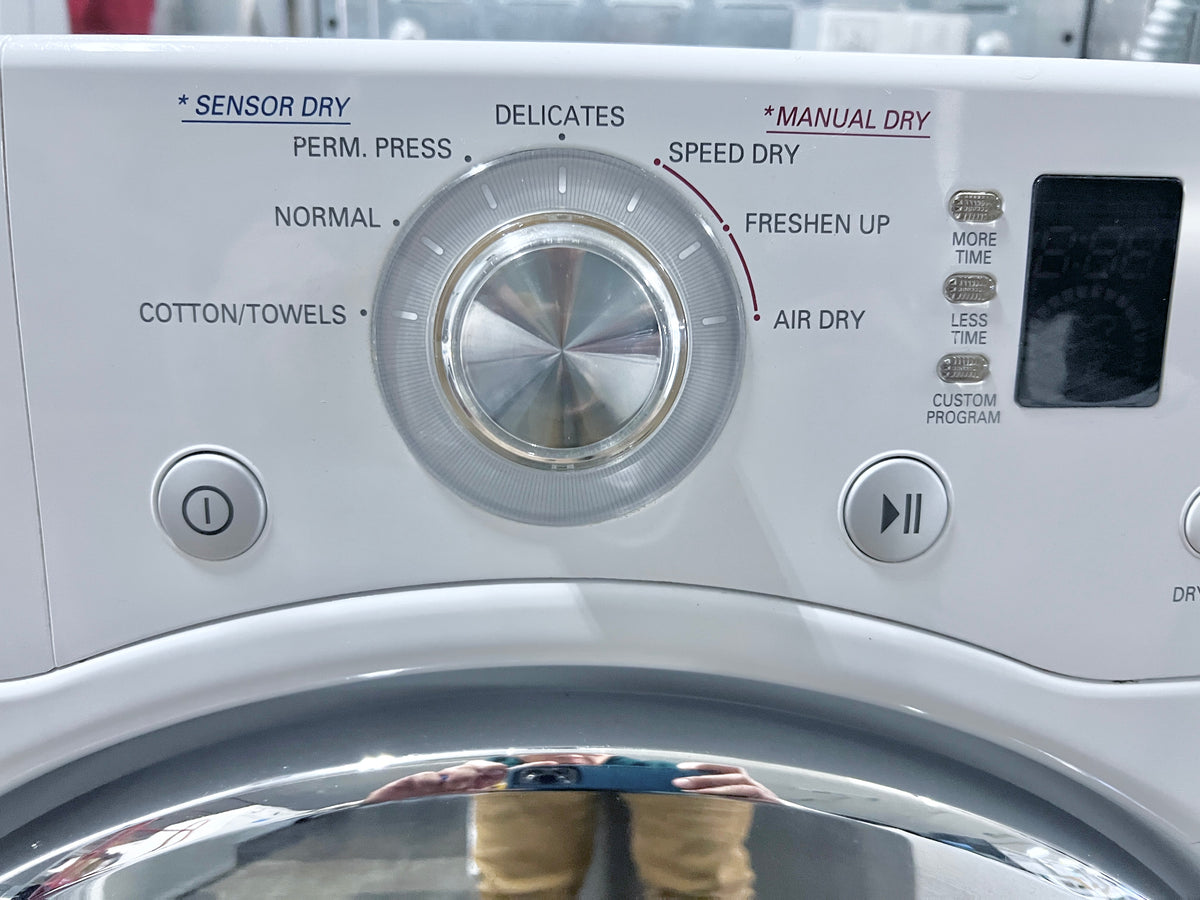 27 Inch LG Front Load Electric Dryer DLE2101W , White 373889