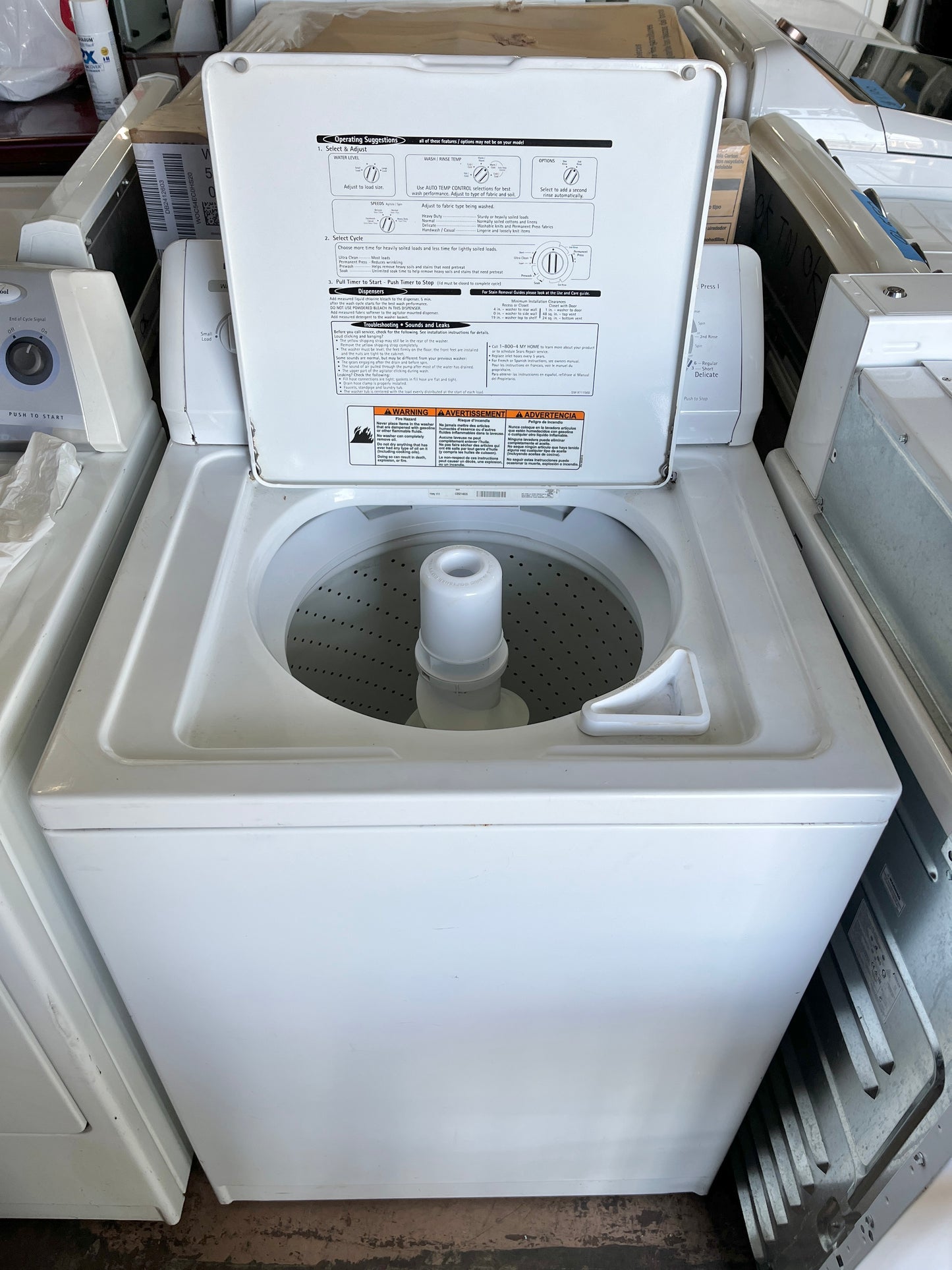 Kenmore 70 Series Top Load Heavy Duty Washer with Transmission , Non-HE, White , 444165