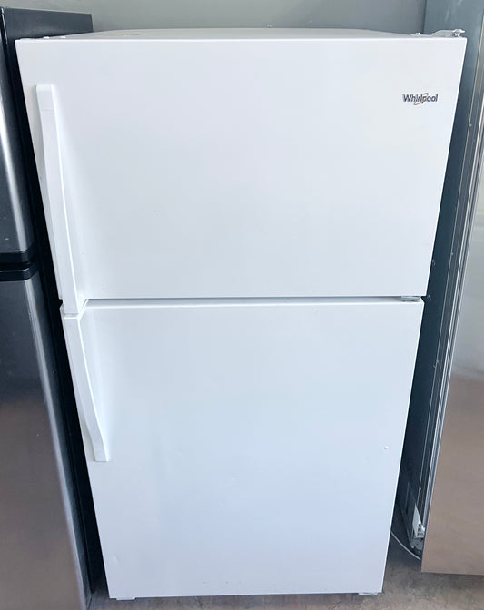 33 Inch Whirlpool Top Freezer White Refrigerator 20.5 Cu Ft , WRT311FZDW02 , 373891