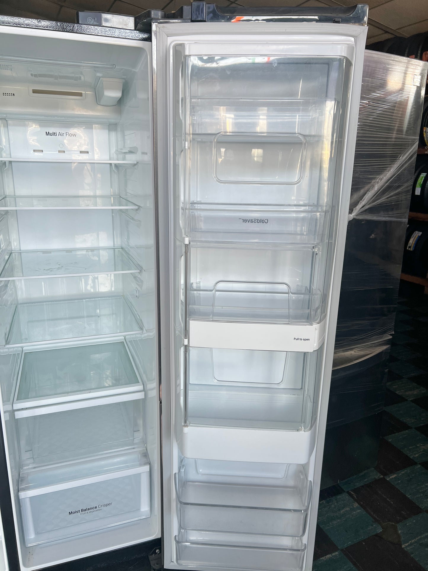 LG LSXS26366D 36 Inch Side by Side Refrigerator Black Stainless Steel , Door in Door , 131315