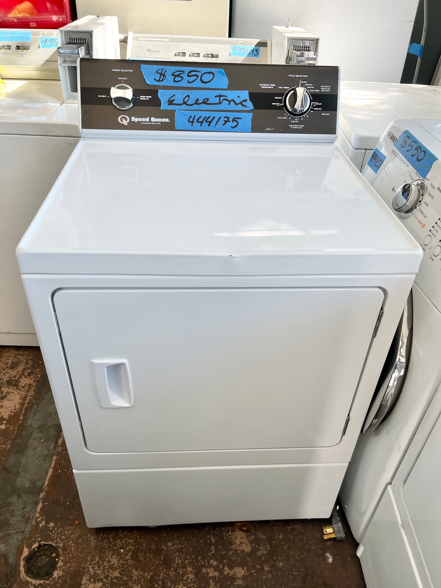 Speed Queen Commercial Grade Electric Dryer ADE3SRGS175TW01 , White , 444175