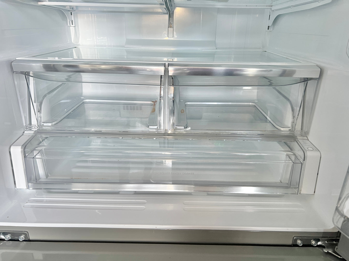 36 Inch Kenmore Elite 74013 31 Cu Ft , French Door Style Bottom Freezer Stainless Steel Refrigerator , 131300