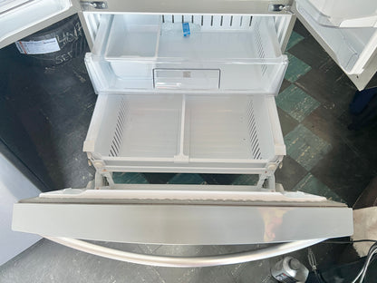 36 Inch Kenmore Elite 74013 31 Cu Ft , French Door Style Bottom Freezer Stainless Steel Refrigerator , 131300