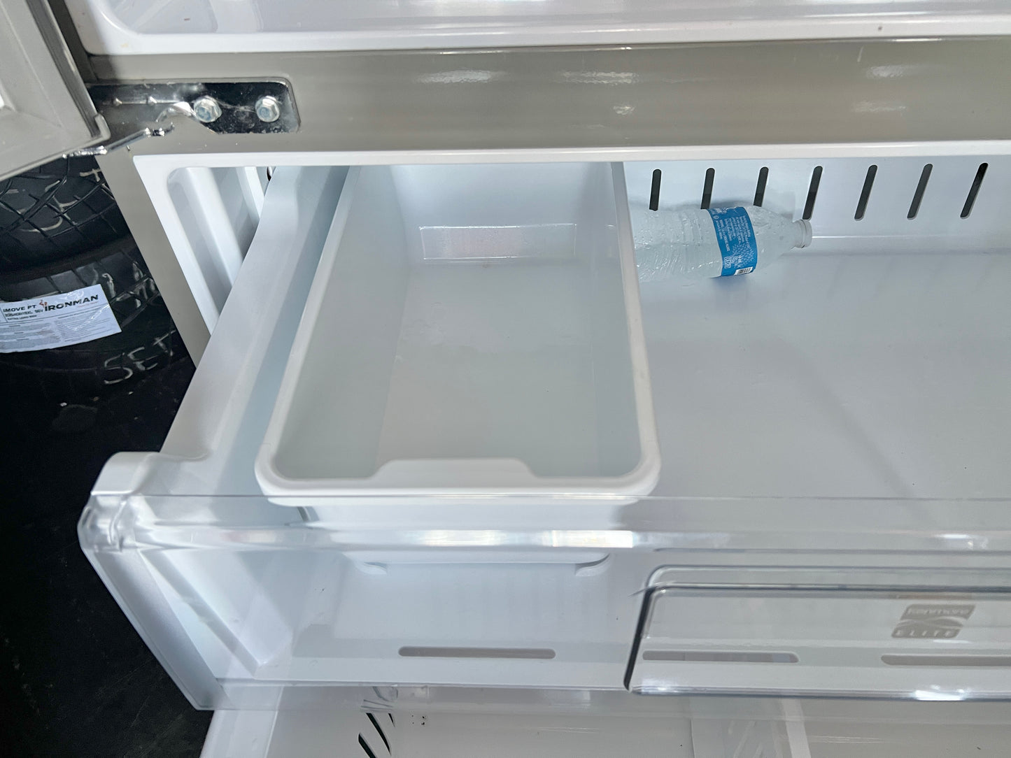 36 Inch Kenmore Elite 74013 31 Cu Ft , French Door Style Bottom Freezer Stainless Steel Refrigerator , 131300