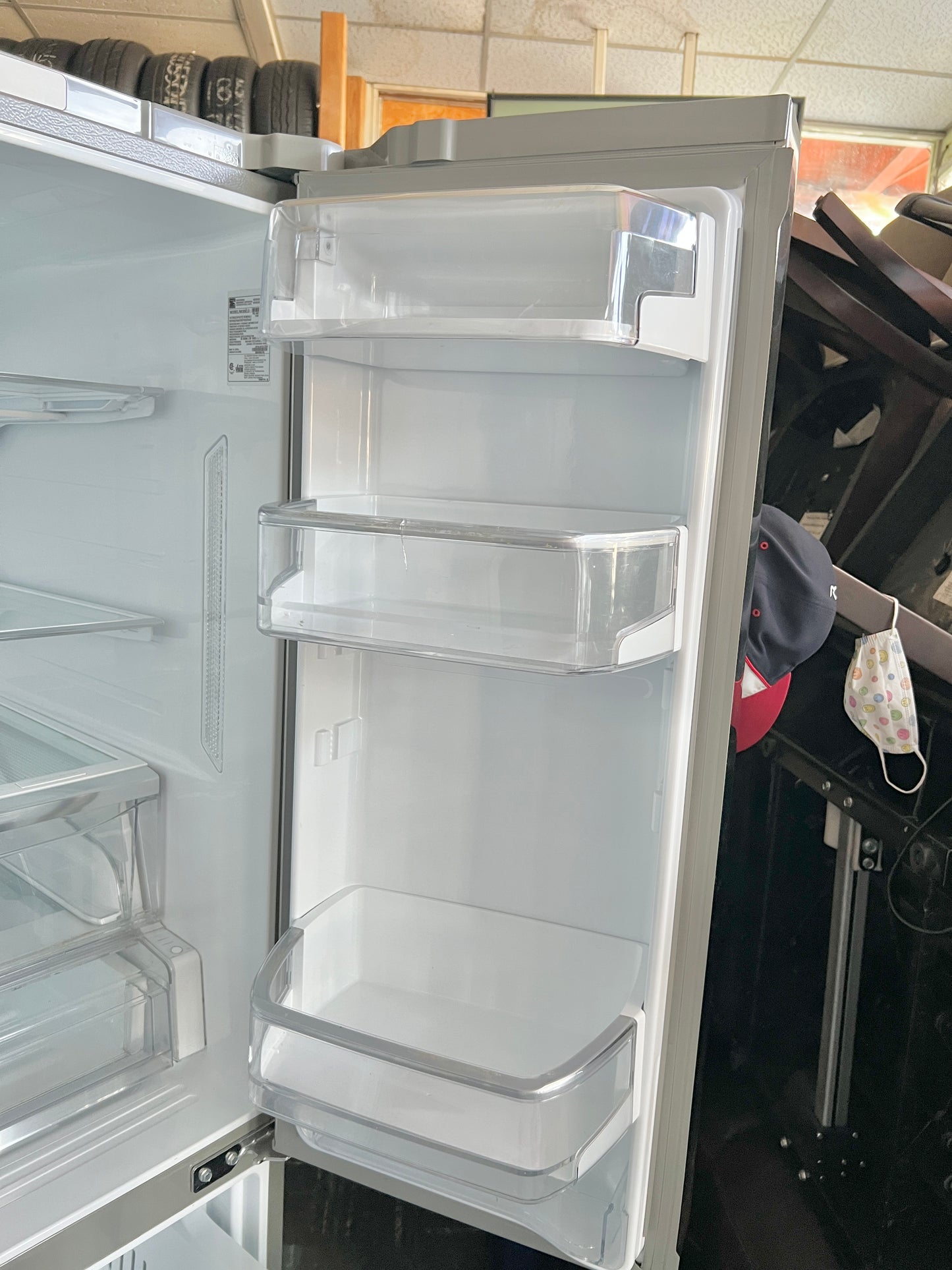 36 Inch Kenmore Elite 74013 31 Cu Ft , French Door Style Bottom Freezer Stainless Steel Refrigerator , 131300