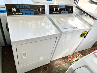 Speed Queen Commercial Grade Washer and Electric Dryer Set in White