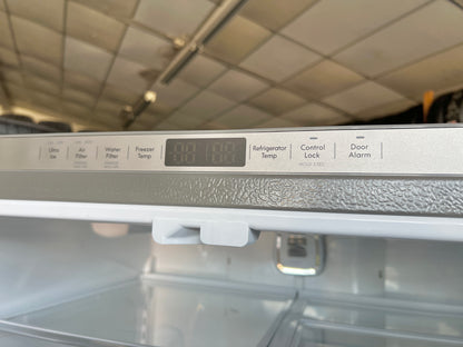 36 Inch Kenmore Elite 74013 31 Cu Ft , French Door Style Bottom Freezer Stainless Steel Refrigerator , 131300