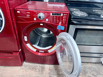 27 Inch LG Front Load Gas Dryer DLG7188RM Red High Efficient Machine , 373896
