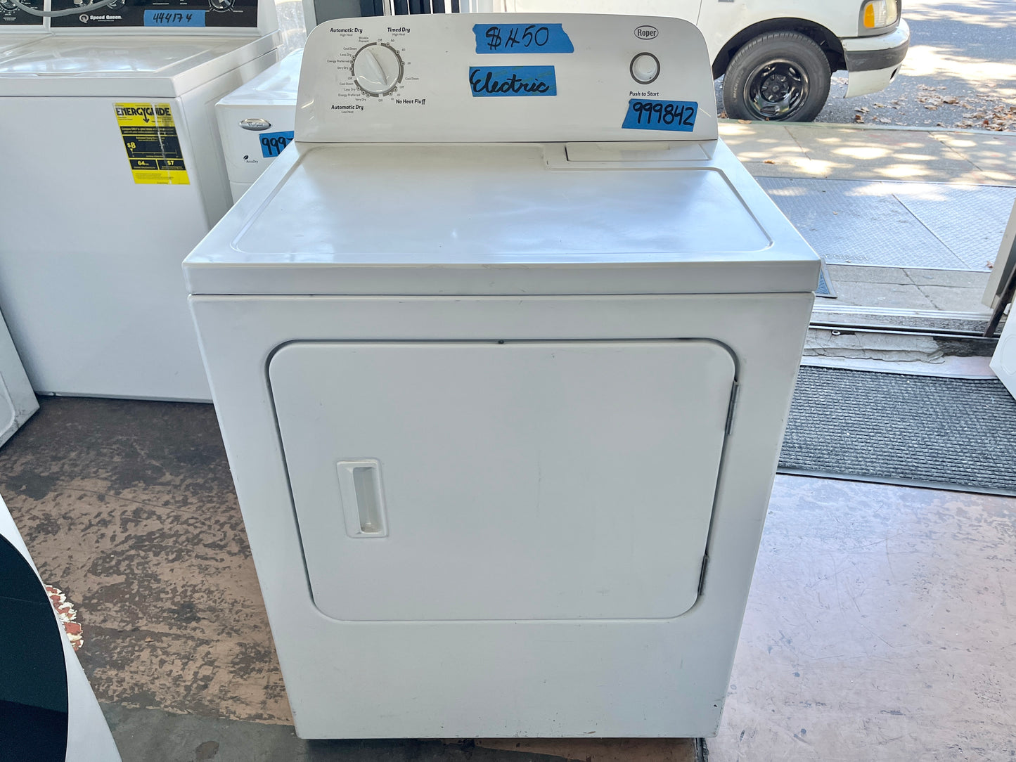 Roper made by Whirlpool Electric Front Load Dryer in White , 999482