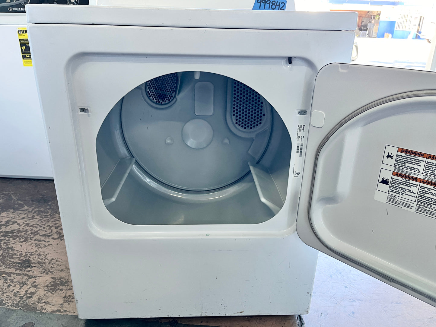 Roper made by Whirlpool Electric Front Load Dryer in White , 999482