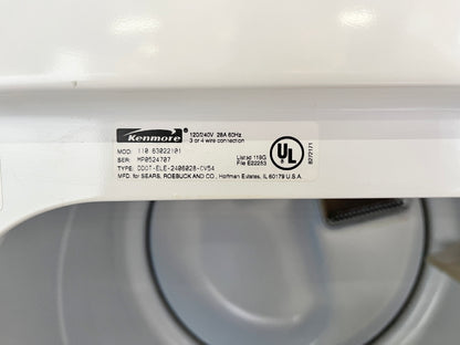 Kenmore Elite Gas Dryer King Size Capacity , White , Used , 101208