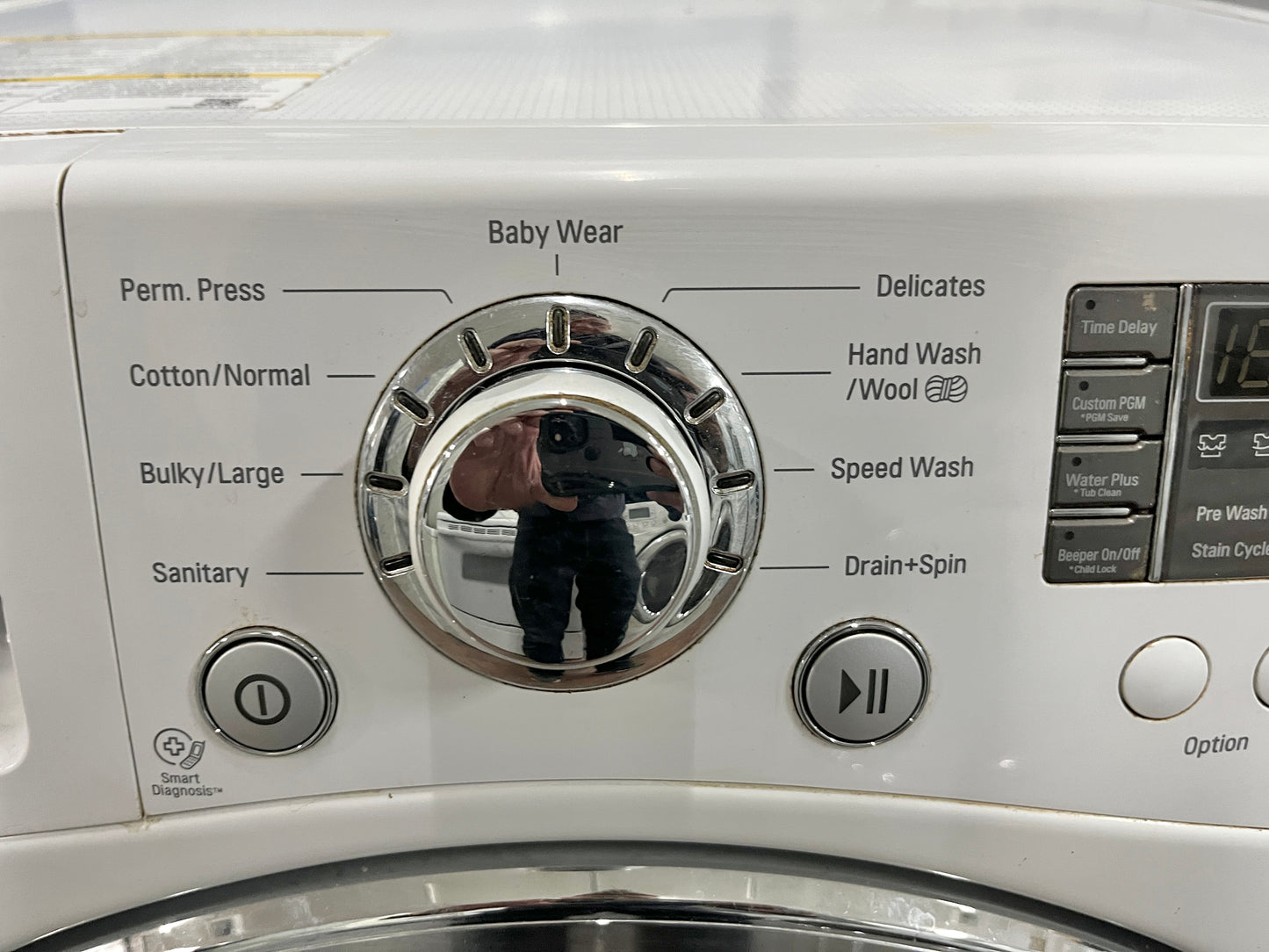 LG  WM3477HW 24 Inch 2.3 cu. ft. Electric Washer Dryer Combo, 9 Wash and 4 Dry Programs, 1,400 RPM, SpeedWash, StainCare, SmartDiagnosis Technology, 6Motion Technology, LoDecibel Quiet Operation and Ventless Condensing System, White 101211