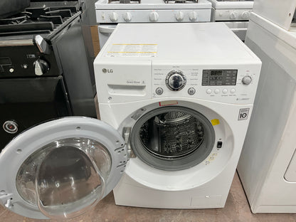 LG  WM3477HW 24 Inch 2.3 cu. ft. Electric Washer Dryer Combo, 9 Wash and 4 Dry Programs, 1,400 RPM, SpeedWash, StainCare, SmartDiagnosis Technology, 6Motion Technology, LoDecibel Quiet Operation and Ventless Condensing System, White 101211