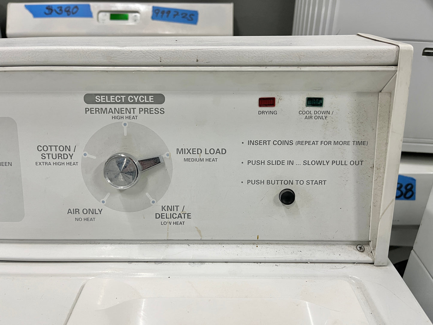 Kenmore Coin Operated Gas Dryer , White , Used, ler4634jq1, 101209