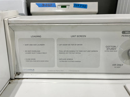 Kenmore Coin Operated Gas Dryer , White , Used, ler4634jq1, 101209