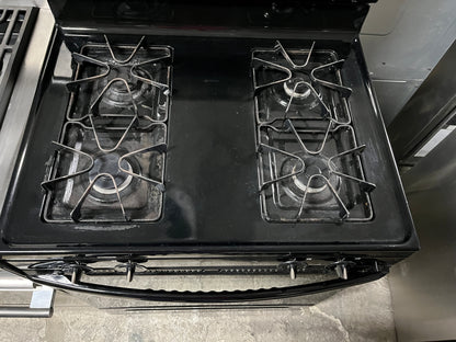 Amana 30 inch Gas Range 4 Burner, Black, AGR5844VDB, 101219