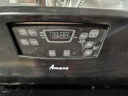 Amana 30 inch Gas Range 4 Burner, Black, AGR5844VDB, 101219