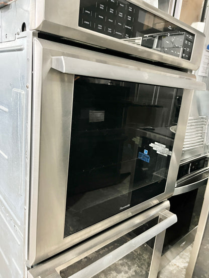 Thermador Masterpiece Series  MED272JS 27 Inch Double Electric Wall Oven 4.2 cu. ft. True Convection Ovens, Self-Clean, 13 Cooking Modes, Temperature Probe, SoftLight Lighting, Star-K, Sabbath , 3 Telescopic Racks , 101228