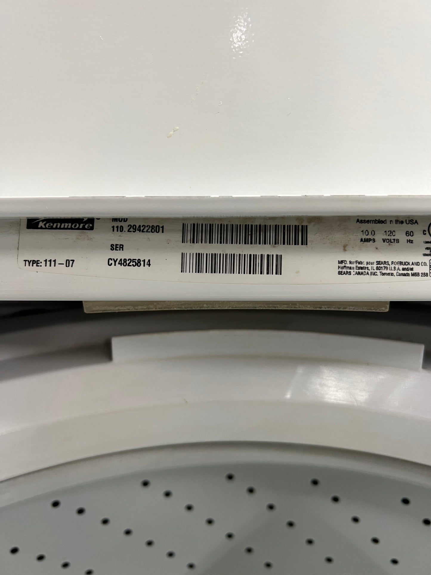 Kenmore Top Load Washer 400 Series 999124 – SAN JOSE APPLIANCE STORE