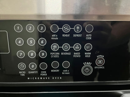 Whirlpool Gold GMC305PRS 30 Inch Built in Microwave Combination Double Wall Oven ,  Preheat Countdown Timer & Self Cleaning Lower Oven, Stainless Steel 101242