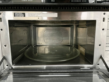 Whirlpool Gold GMC305PRS 30 Inch Built in Microwave Combination Double Wall Oven ,  Preheat Countdown Timer & Self Cleaning Lower Oven, Stainless Steel 101242