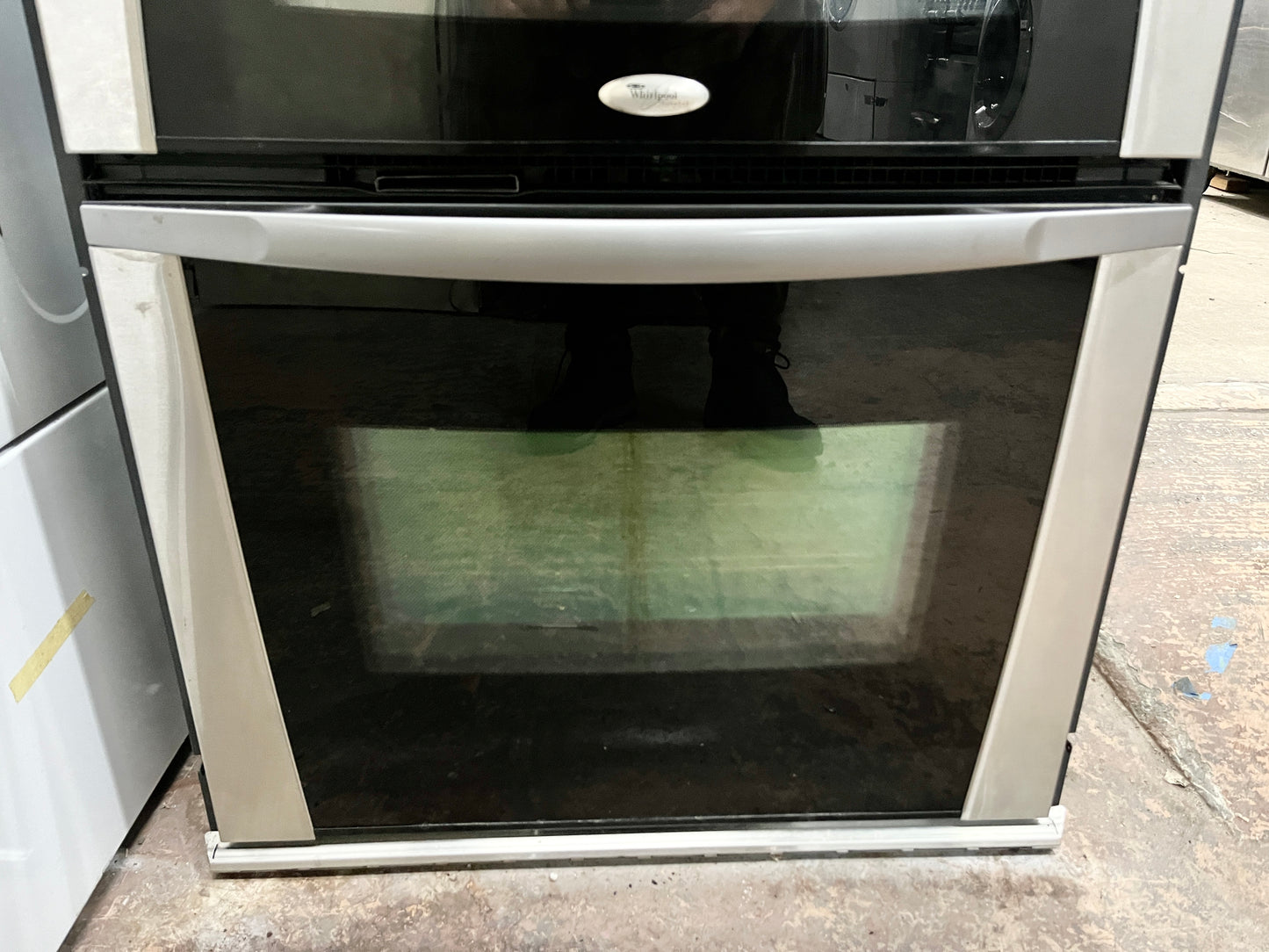 Whirlpool Gold GMC305PRS 30 Inch Built in Microwave Combination Double Wall Oven ,  Preheat Countdown Timer & Self Cleaning Lower Oven, Stainless Steel 101242