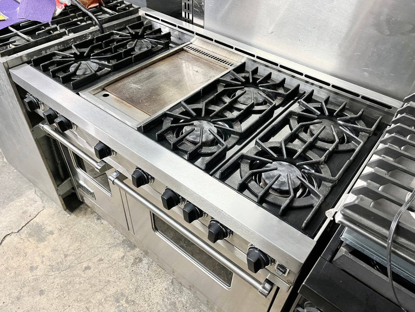 Viking Professional Propane 48 Inch Gas Range 6 Burner with Griddle , Convection Oven, Stainless Steel ,101244