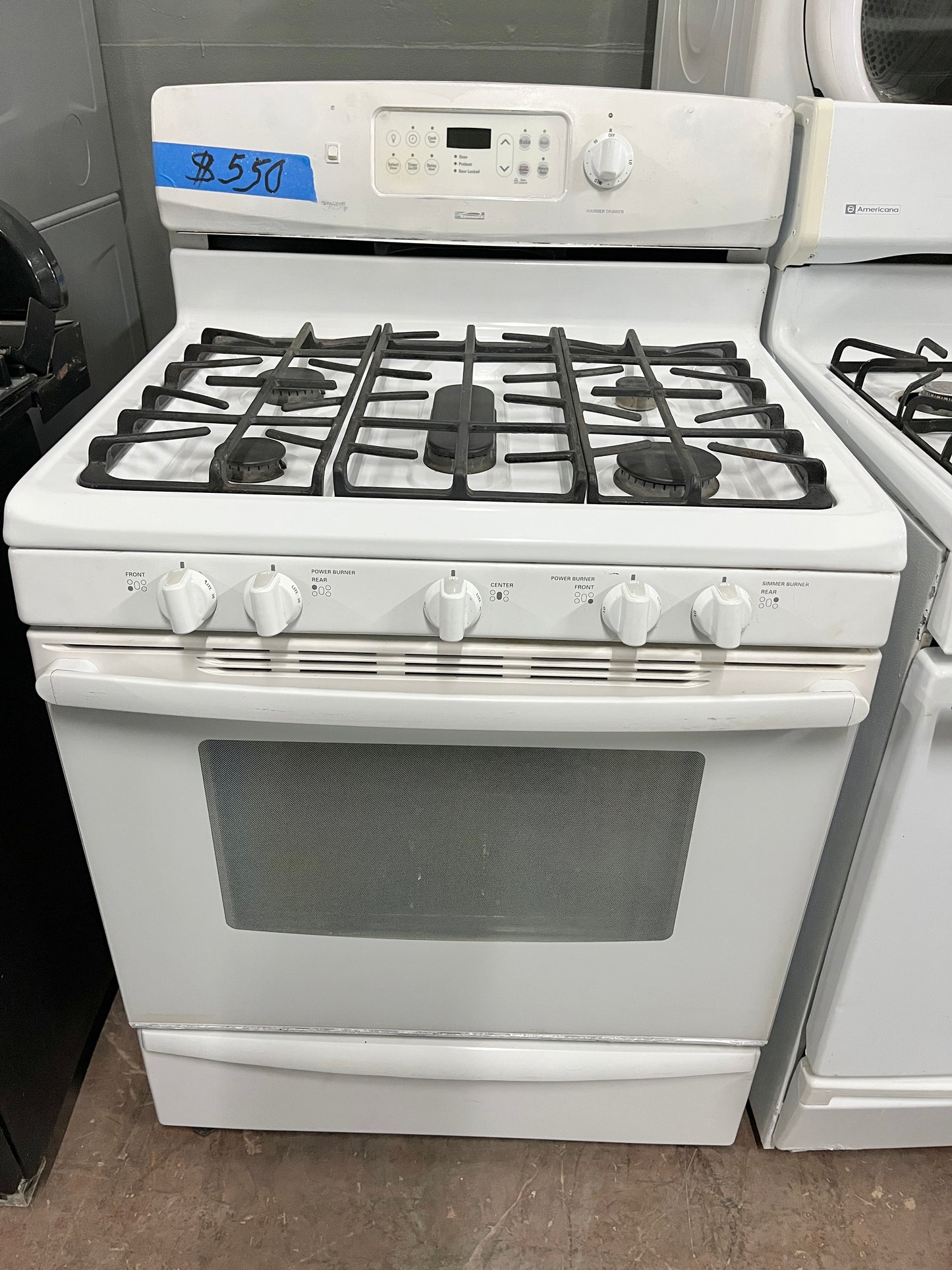 Kenmore White 5 Burner Gas Range 790.77482801 , White, 101268