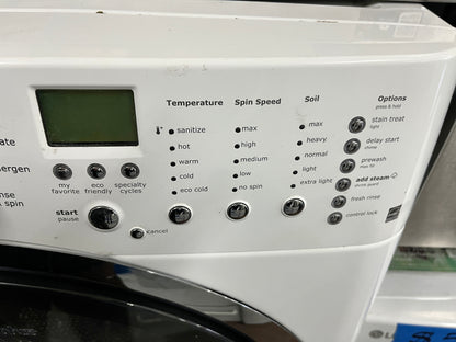 Electrolux IQ Touch Series  EIFLS60JIW 27 Inch 4.3 cu. ft. Front Load Washer with 11 Wash Cycles, 1,300 RPM, Perfect Steam, Fast Wash, Deep Clean, Perfect Balance Vibration System ENERGY STAR Island White , 101266