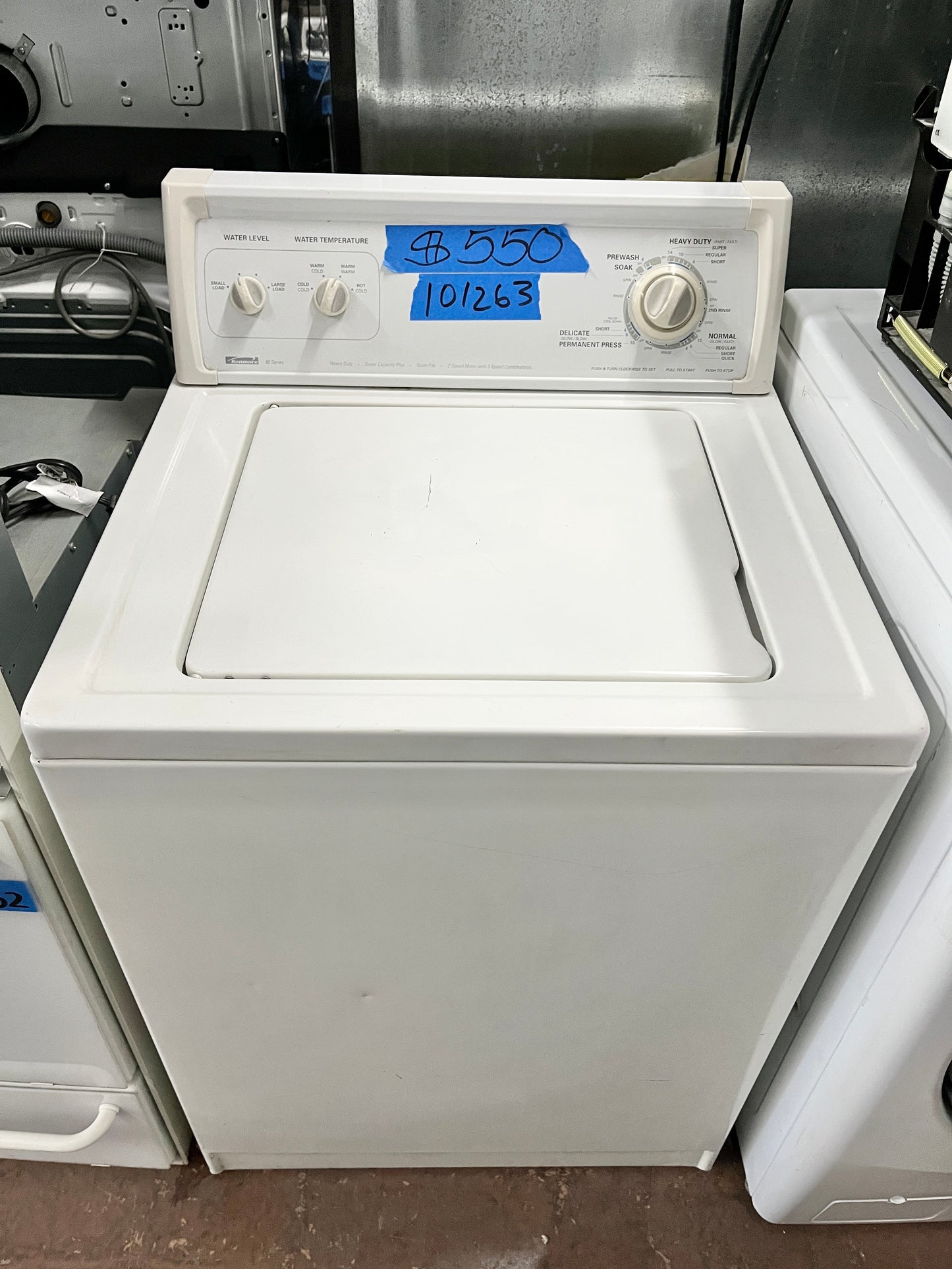 Kenmore Heavy Duty Super Capacity Plus Quiet Pak , Top Load Washer , White , 110.29812890 ,  101263