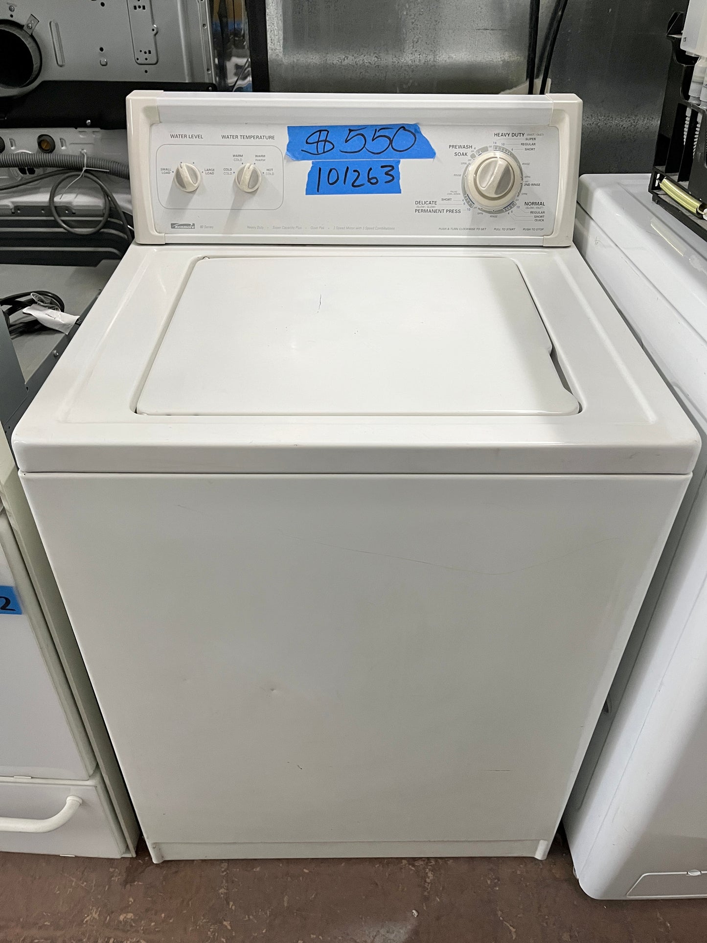 Kenmore Heavy Duty Super Capacity Plus Quiet Pak , Top Load Washer , White , 110.29812890 ,  101263