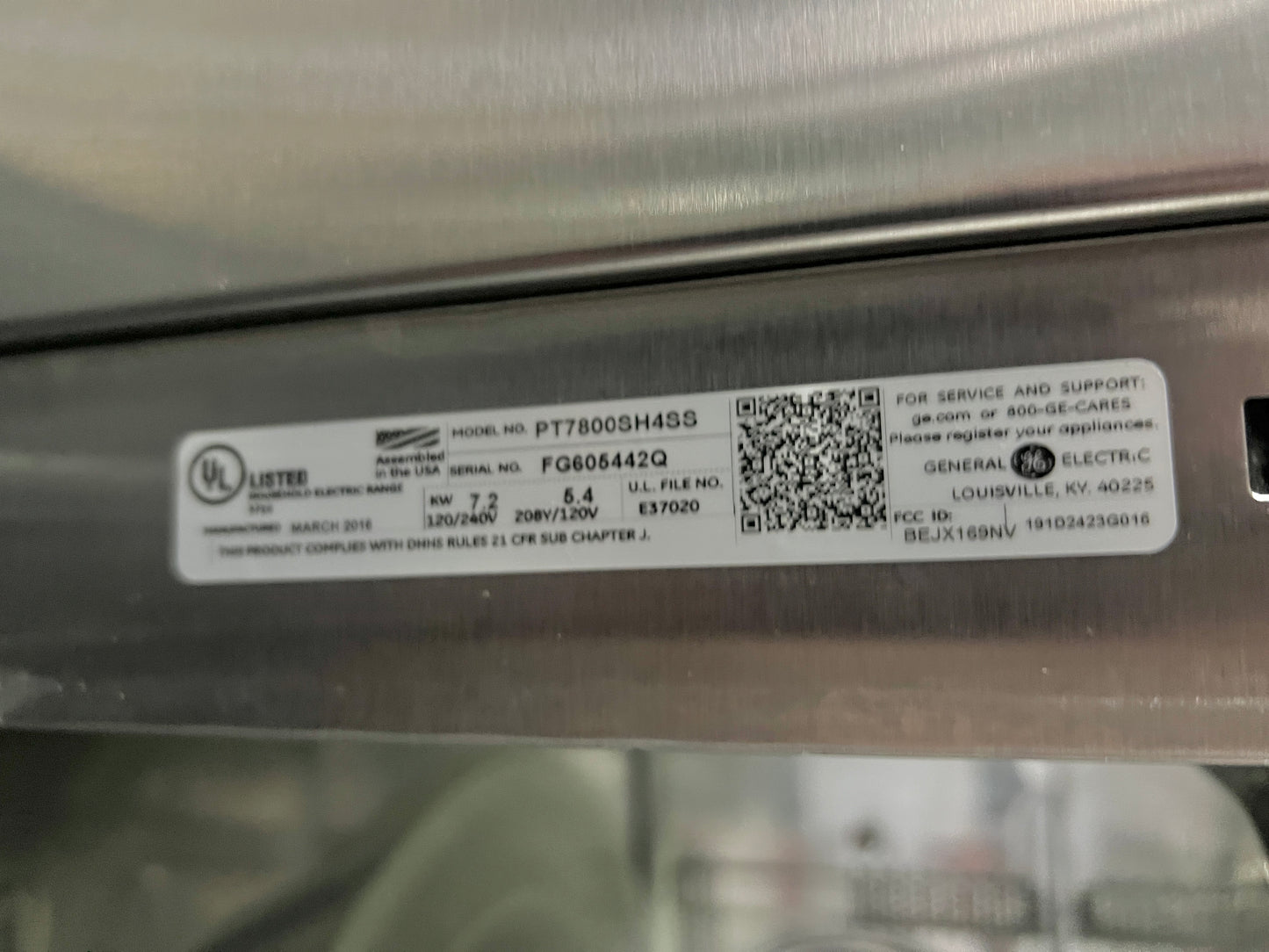 30 Inch GE Profile  PT7800SH4SS  Microwave  Combination Wall Oven True European Convection, Meat Probe, Proof Mode, Warm Mode, 5.0 cu. ft. Capacity, 1.7 cu. ft. Microwave, Glass Touch Controls,  Self-Clean Steam Stainless Steel , 555004