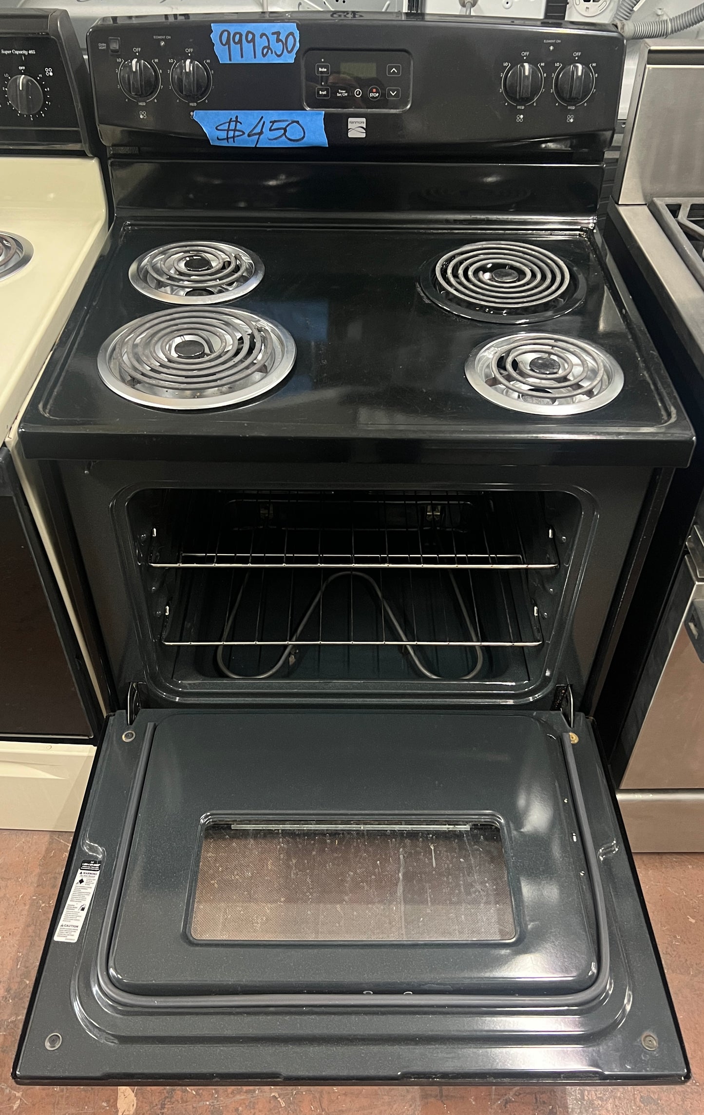 Kenmore 30 inch Black Electric Range,Stove,Coils,999230